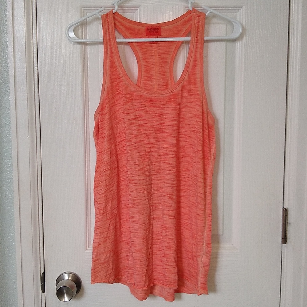 Mossimo Heathered Coral Racerback Tank Top